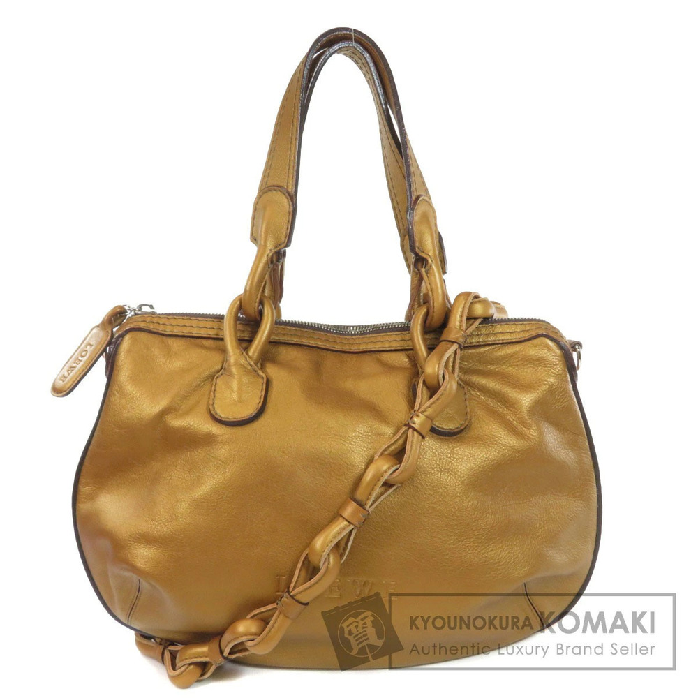 Loewe Fiesta 2way Chain 2way Shoulder Bag Metallic Brown